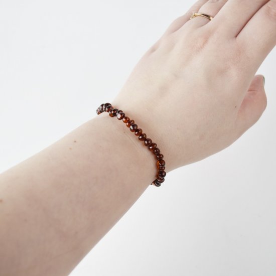 Amber bracelet baroque small cherry beads